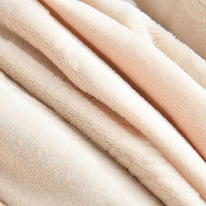 91家纺网 家纺一手货源 找家纺 妮恒美家纺 2025新款高克重婴儿绒四件套-知秋系列 蝶恋-高级咖