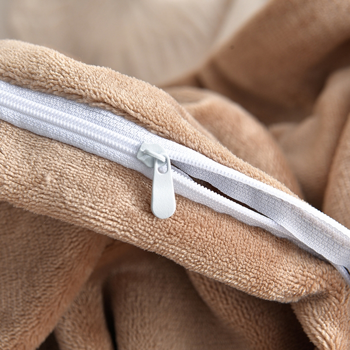 91家纺网 家纺一手货源 找家纺 妮恒美家纺 2025新款高克重婴儿绒四件套-知秋系列 蝶恋-高级咖