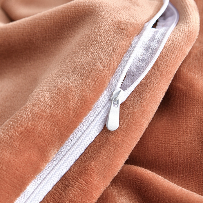 91家纺网 家纺一手货源 找家纺 妮恒美家纺 2025新款高克重婴儿绒四件套-知秋系列 蝶恋-焦糖