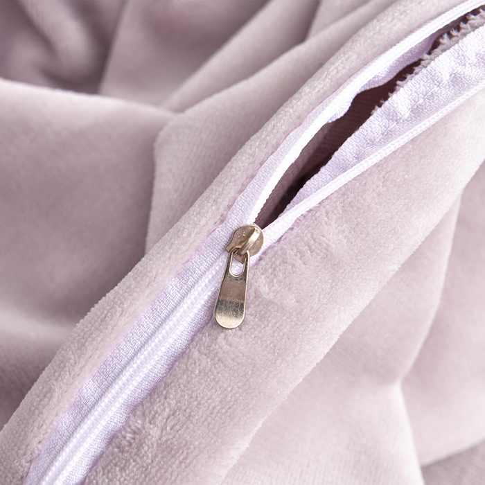 91家纺网 家纺一手货源 找家纺 妮恒美家纺 2025新款高克重婴儿绒四件套-知秋系列 蝶恋-暖心紫