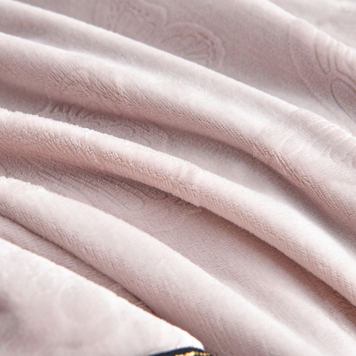 91家纺网 家纺一手货源 找家纺 妮恒美家纺 2025新款高克重婴儿绒四件套-知秋系列 蝶恋-暖心紫