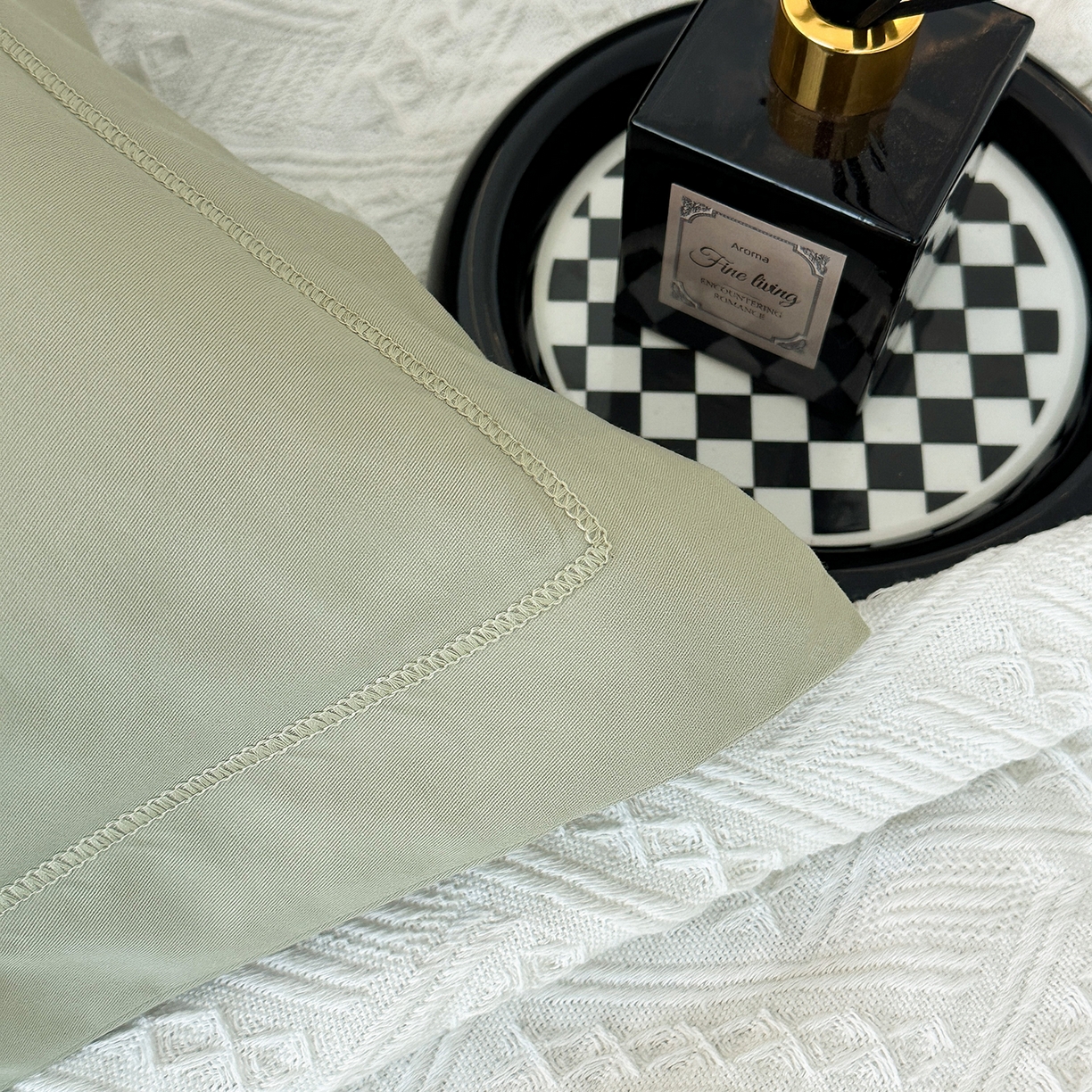 91家纺网 家纺一手货源 找家纺 宝时兰 2025新款加厚100%全棉长绒棉纯色磨毛单品床单纯棉枕套高密【提供买家秀/可定制其他尺寸】 沫绿