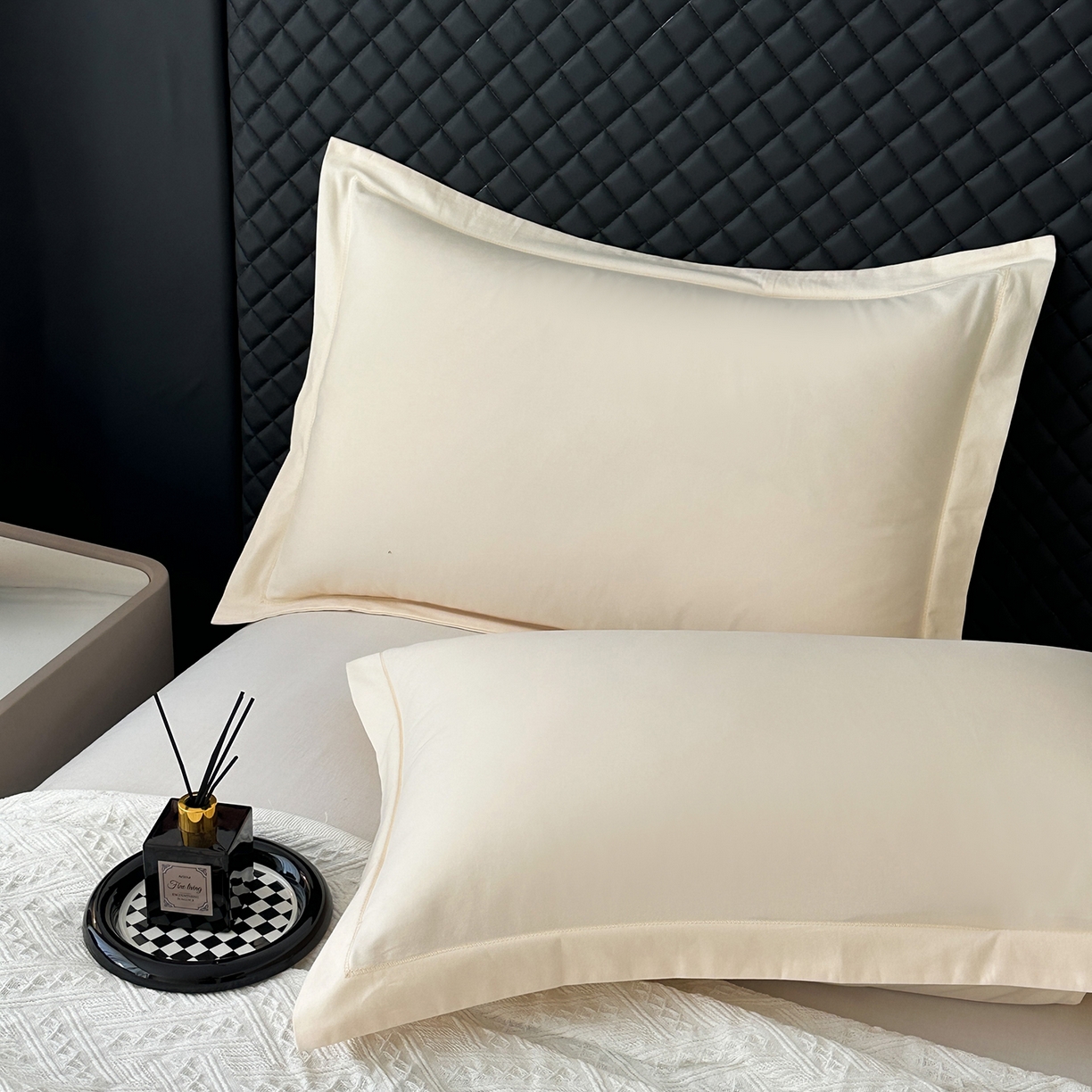 91家纺网 家纺一手货源 找家纺 宝时兰 2025新款加厚100%全棉长绒棉纯色磨毛单品床单纯棉枕套高密【提供买家秀/可定制其他尺寸】 奶黄