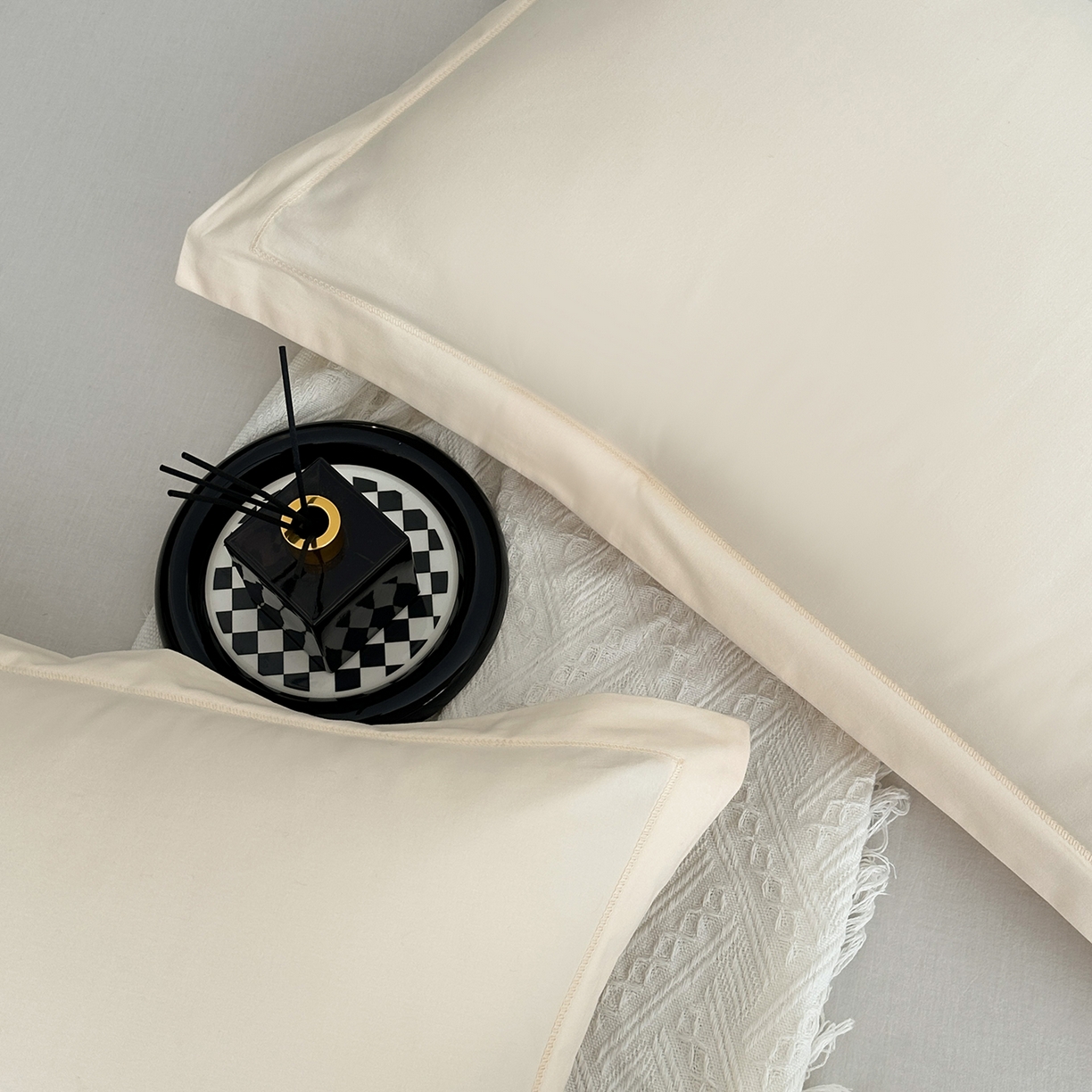 91家纺网 家纺一手货源 找家纺 宝时兰 2025新款加厚100%全棉长绒棉纯色磨毛单品床单纯棉枕套高密【提供买家秀/可定制其他尺寸】 奶黄