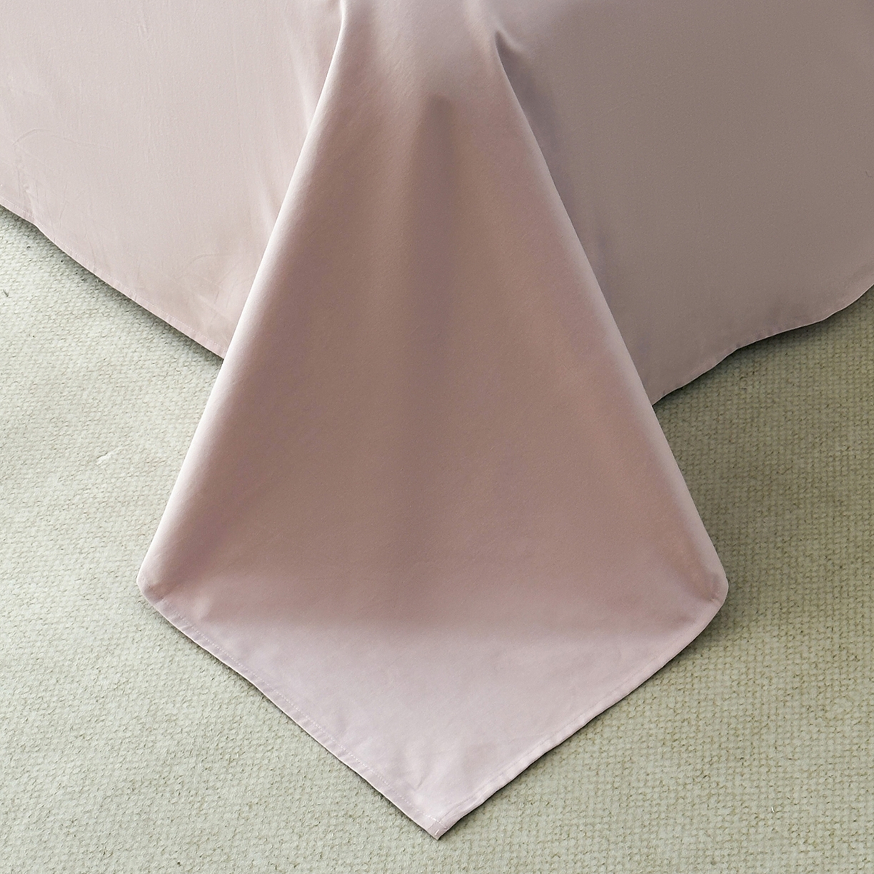 91家纺网 家纺一手货源 找家纺 宝时兰 2025新款加厚100%全棉长绒棉纯色磨毛单品床单纯棉枕套高密【提供买家秀/可定制其他尺寸】 烟粉紫