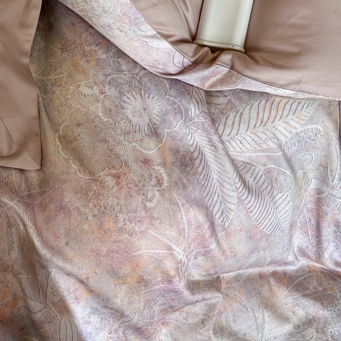 91家纺网 家纺一手货源 找家纺 （总）云栖家居 2025秋冬数码印花60天丝棉磨毛四件套-雪中信（控价不低于328元）