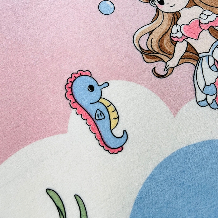 91家纺网 家纺一手货源 找家纺 小虾米 2025新款加厚牛奶绒被套单被套被套单件 美人鱼