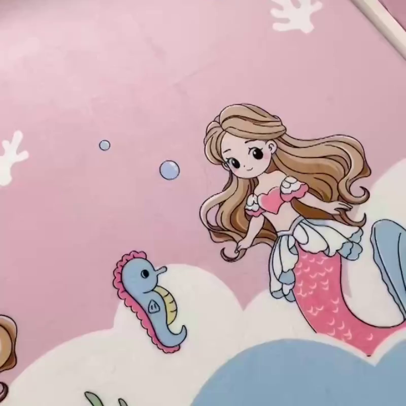 91家纺网 家纺一手货源 找家纺 小虾米 2025新款加厚牛奶绒被套单被套被套单件 美人鱼