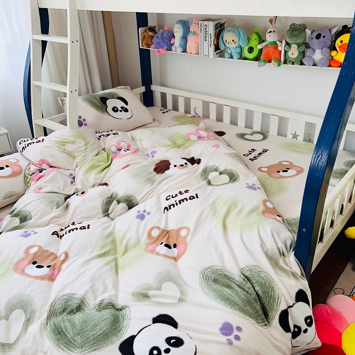 91家纺网 家纺一手货源 找家纺 小虾米 2025新款加厚牛奶绒被套单被套被套单件 洛可可