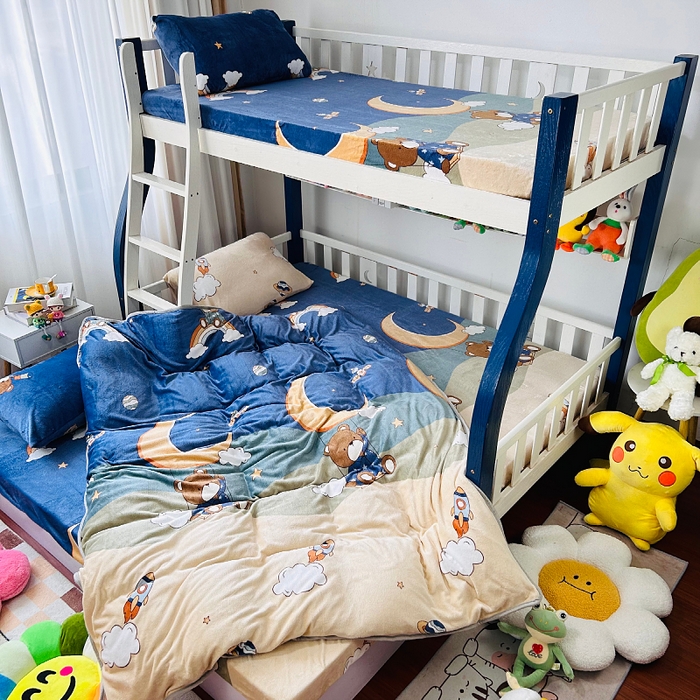 91家纺网 家纺一手货源 找家纺 小虾米 2025新款加厚牛奶绒被套单被套被套单件 梦星空