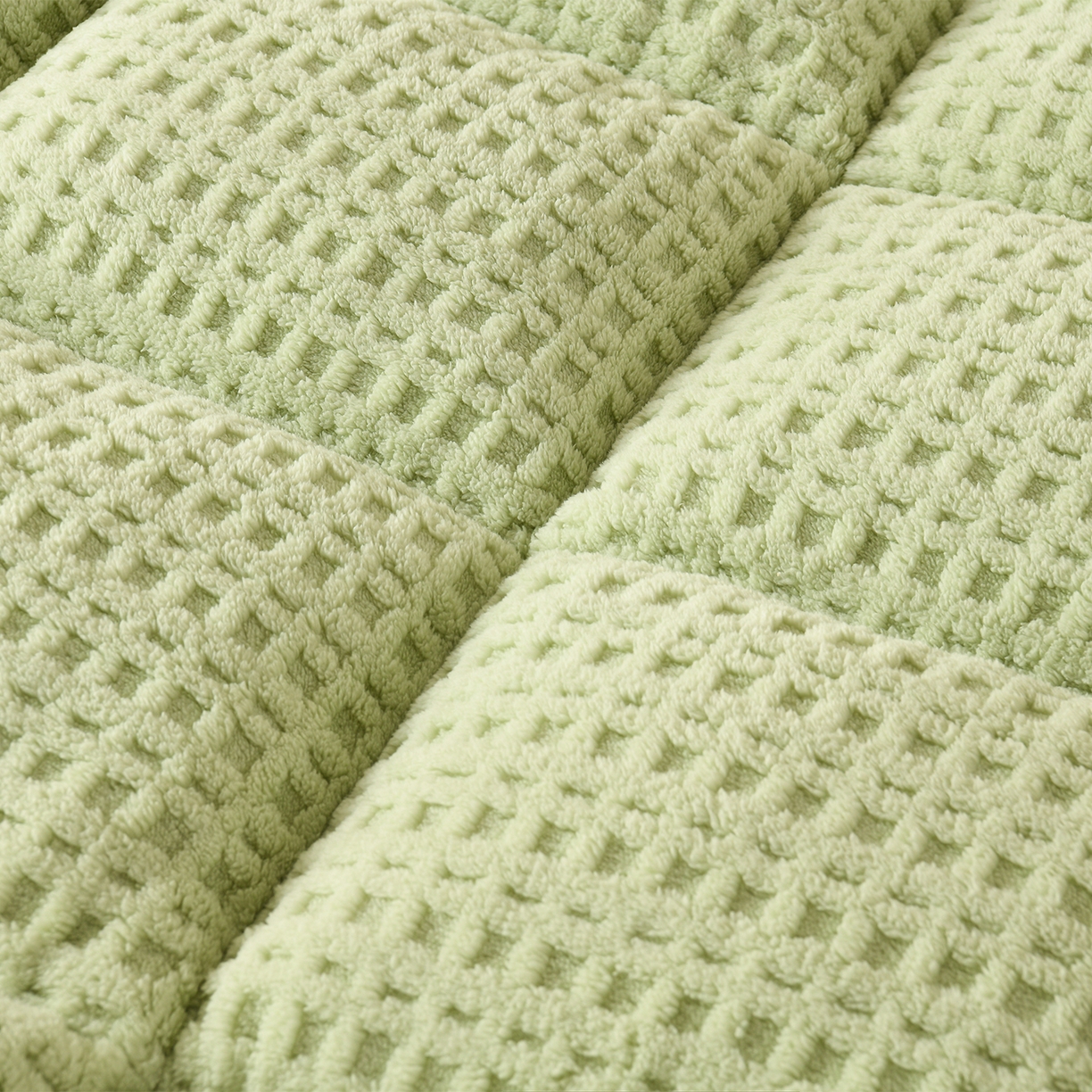 91家纺网 家纺一手货源 找家纺 预言家纺 2025新款A类舒棉绒牛奶绒羽丝绒床垫褥子多功能软垫垫子 抹茶绿