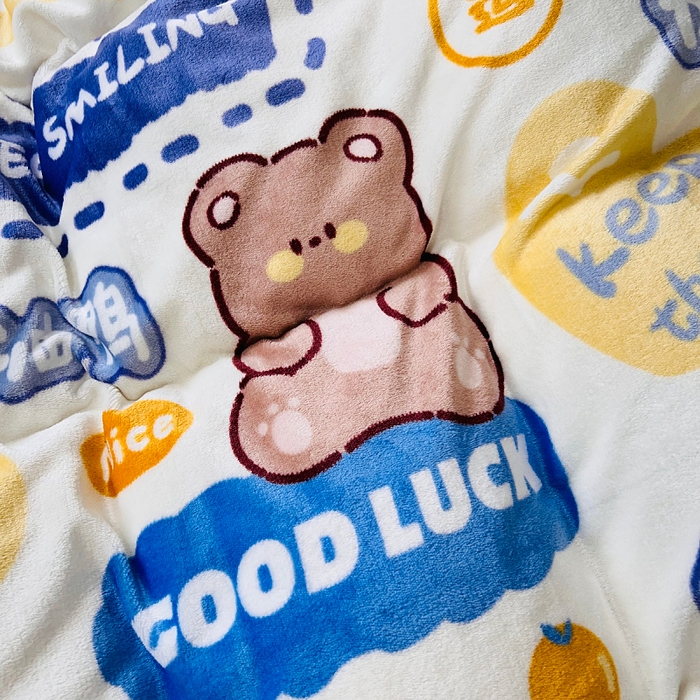 91家纺网 家纺一手货源 找家纺 小虾米 2025新款加厚牛奶绒被套单被套被套单件 好运满满