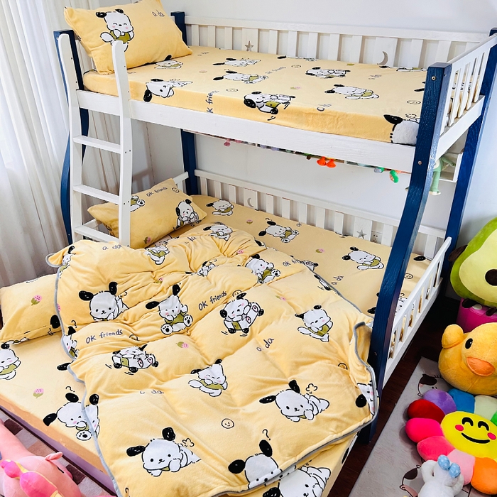 91家纺网 家纺一手货源 找家纺 小虾米 2025新款加厚牛奶绒被套单被套被套单件 小奶狗