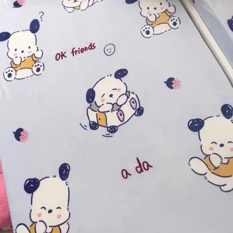 91家纺网 家纺一手货源 找家纺 小虾米 2025新款加厚牛奶绒被套单被套被套单件 幸运小狗