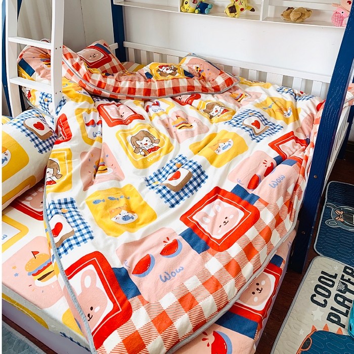 小虾米 2025新款加厚牛奶绒被套单被套被套单件 生日派对