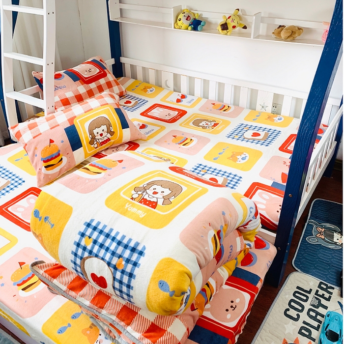 91家纺网 家纺一手货源 找家纺 小虾米 2025新款加厚牛奶绒被套单被套被套单件 生日派对