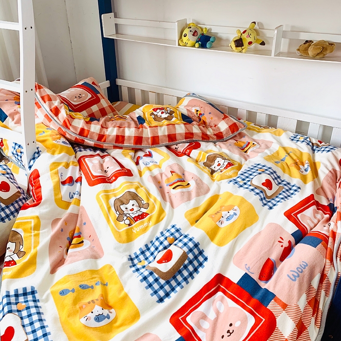 91家纺网 家纺一手货源 找家纺 小虾米 2025新款加厚牛奶绒被套单被套被套单件 生日派对