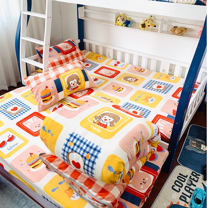 91家纺网 家纺一手货源 找家纺 小虾米 2025新款加厚牛奶绒被套单被套被套单件 生日派对