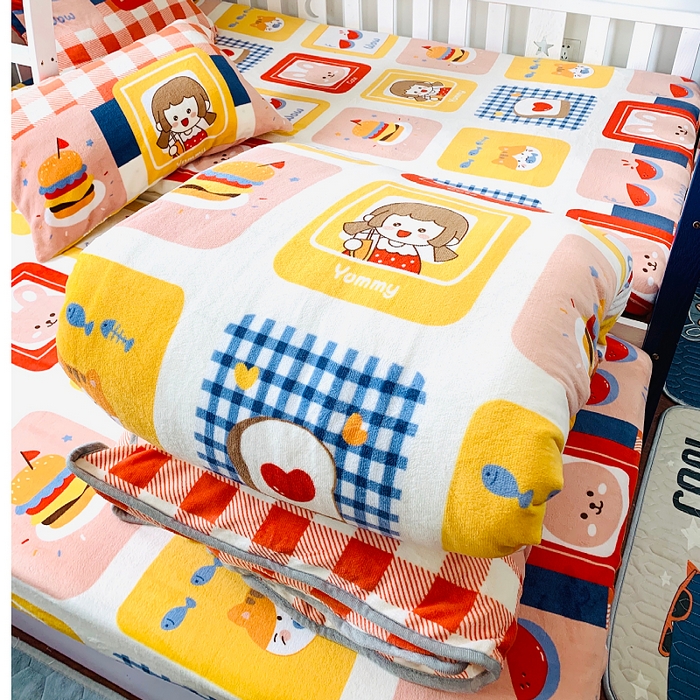 91家纺网 家纺一手货源 找家纺 小虾米 2025新款加厚牛奶绒被套单被套被套单件 生日派对