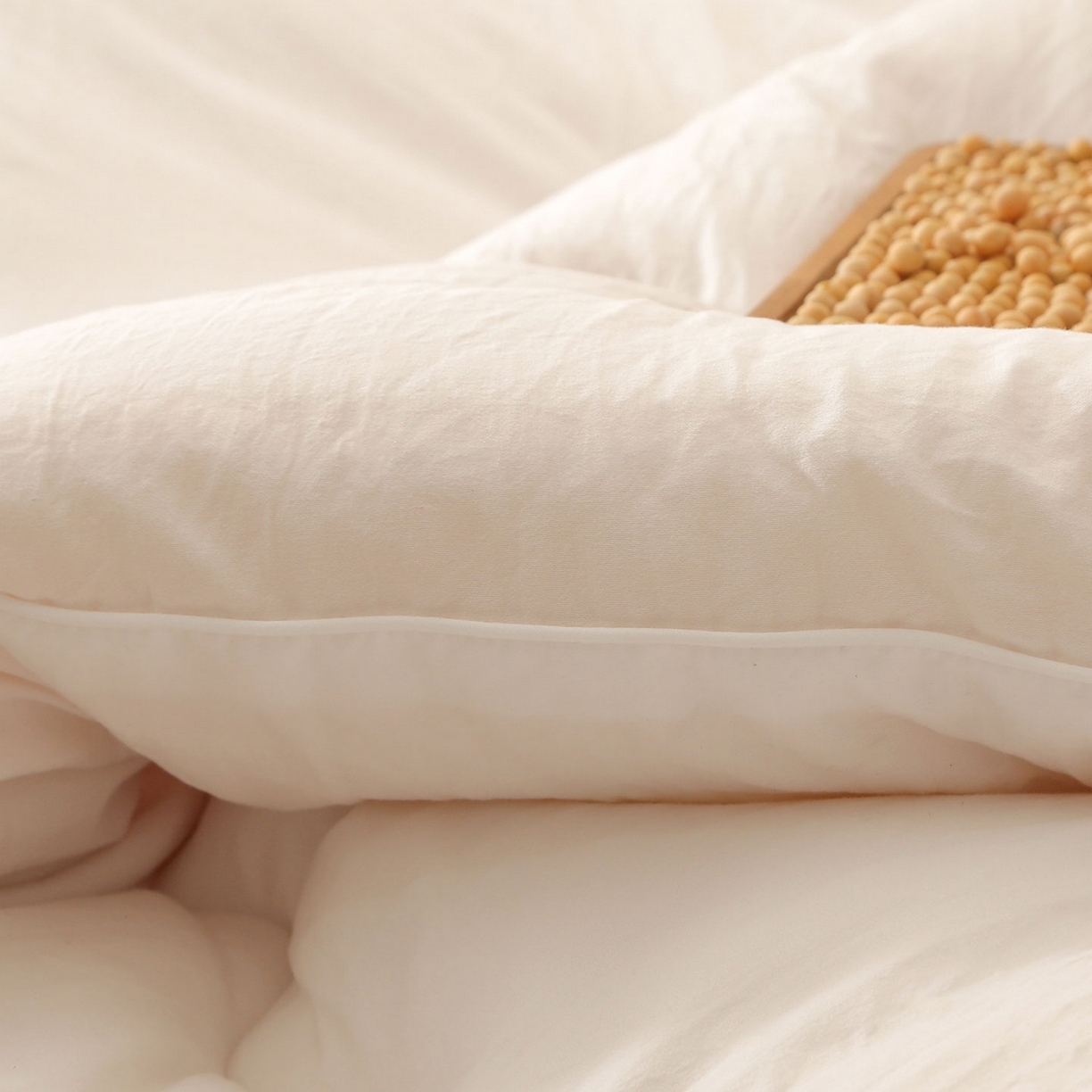 91家纺网 家纺一手货源 找家纺 （总）薇玛仕 2025新款简约超柔水洗皱皱棉大豆被秋冬被被子被芯