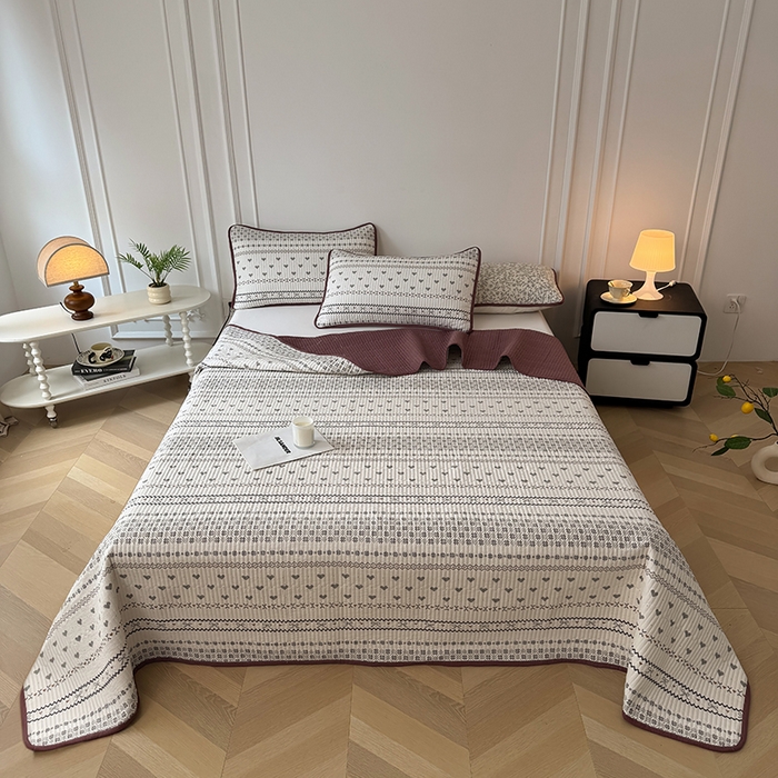 91家纺网 家纺一手货源 找家纺 卢赛尔 2025新款床盖单品单床盖云感加厚夹床单床罩软床垫-四季款（提供买家秀） 波西米亚