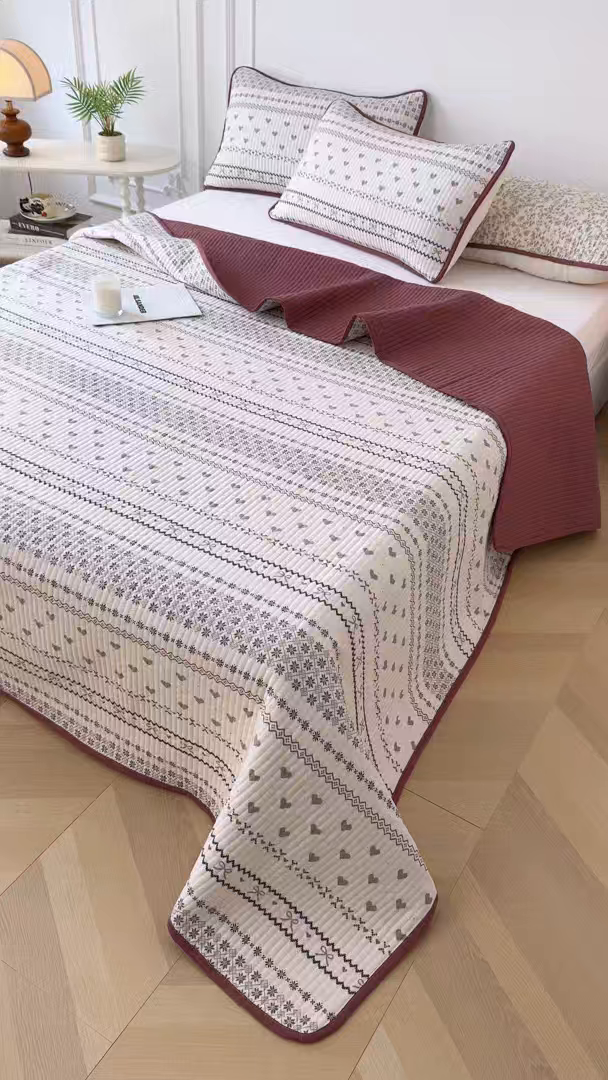 91家纺网 家纺一手货源 找家纺 卢赛尔 2025新款床盖单品单床盖云感加厚夹床单床罩软床垫-四季款（提供买家秀） 波西米亚