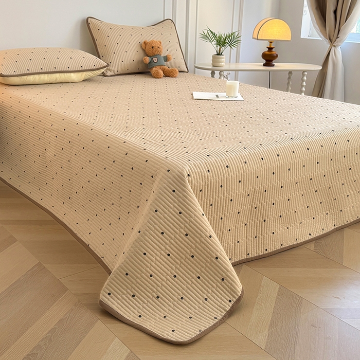 91家纺网 家纺一手货源 找家纺 卢赛尔 2025新款床盖单品单床盖云感加厚夹床单床罩软床垫-四季款（提供买家秀） 点点爱