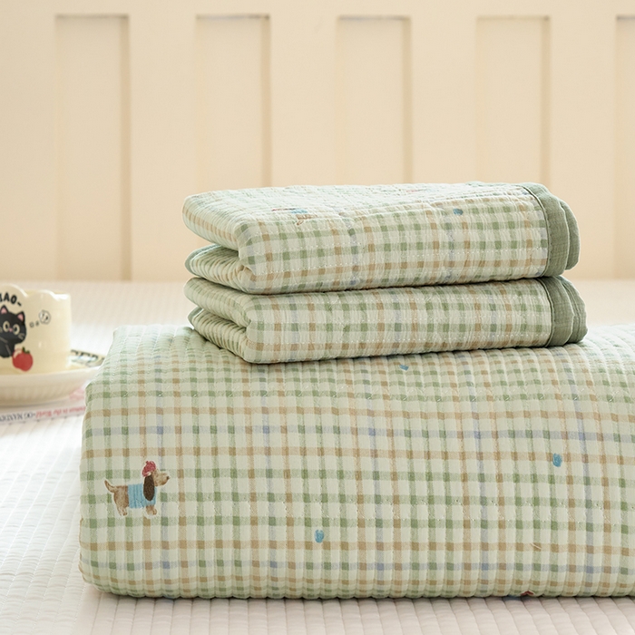 卢赛尔 2025新款床盖单品单床盖云感加厚夹床单床罩软床垫-四季款（提供买家秀） 腊肠狗