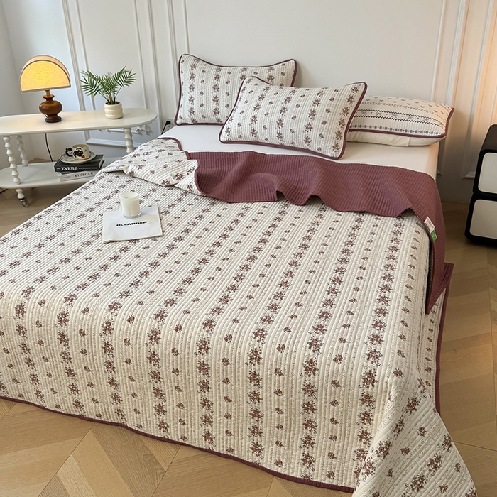 91家纺网 家纺一手货源 找家纺 卢赛尔 2025新款床盖单品单床盖云感加厚夹床单床罩软床垫-四季款（提供买家秀） 茉莉