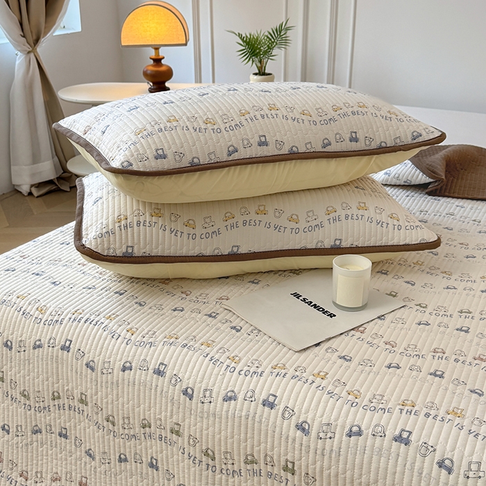 91家纺网 家纺一手货源 找家纺 卢赛尔 2025新款床盖单品单床盖云感加厚夹床单床罩软床垫-四季款（提供买家秀） 汽车总动员