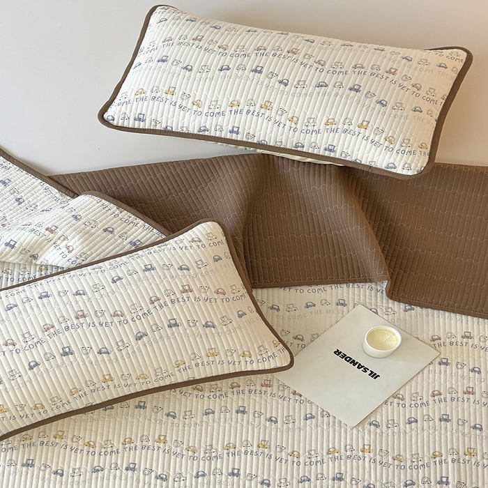 91家纺网 家纺一手货源 找家纺 卢赛尔 2025新款床盖单品单床盖云感加厚夹床单床罩软床垫-四季款（提供买家秀） 汽车总动员