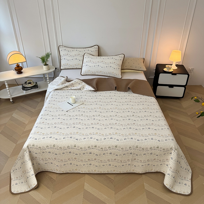 91家纺网 家纺一手货源 找家纺 卢赛尔 2025新款床盖单品单床盖云感加厚夹床单床罩软床垫-四季款（提供买家秀） 汽车总动员