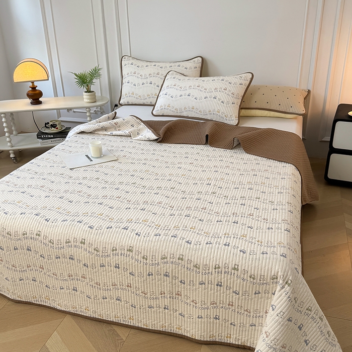 91家纺网 家纺一手货源 找家纺 卢赛尔 2025新款床盖单品单床盖云感加厚夹床单床罩软床垫-四季款（提供买家秀） 汽车总动员