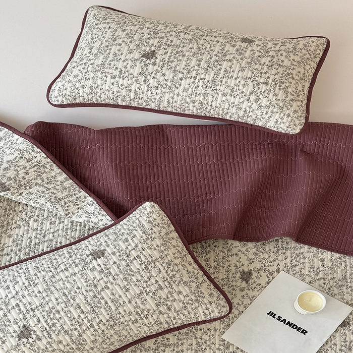 91家纺网 家纺一手货源 找家纺 卢赛尔 2025新款床盖单品单床盖云感加厚夹床单床罩软床垫-四季款（提供买家秀） 夕颜