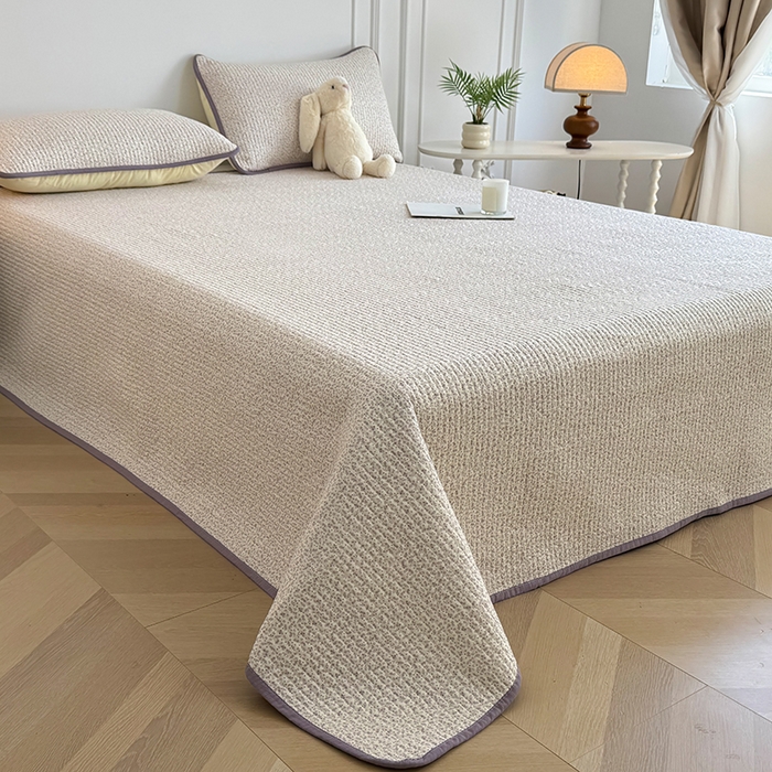 91家纺网 家纺一手货源 找家纺 卢赛尔 2025新款床盖单品单床盖云感加厚夹床单床罩软床垫-四季款（提供买家秀） 小野