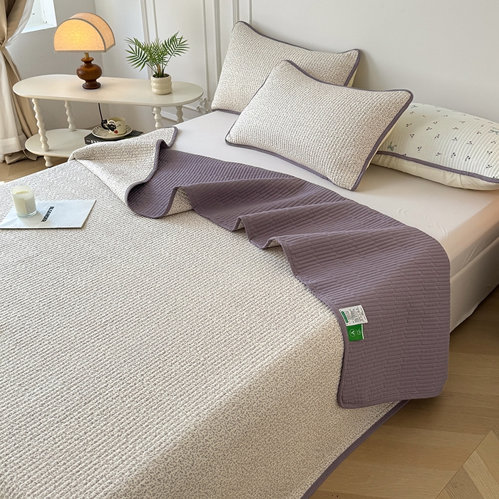 91家纺网 家纺一手货源 找家纺 卢赛尔 2025新款床盖单品单床盖云感加厚夹床单床罩软床垫-四季款（提供买家秀） 小野