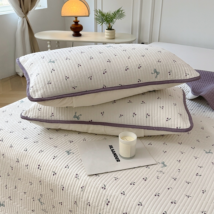 91家纺网 家纺一手货源 找家纺 卢赛尔 2025新款床盖单品单床盖云感加厚夹床单床罩软床垫-四季款（提供买家秀） 樱桃紫