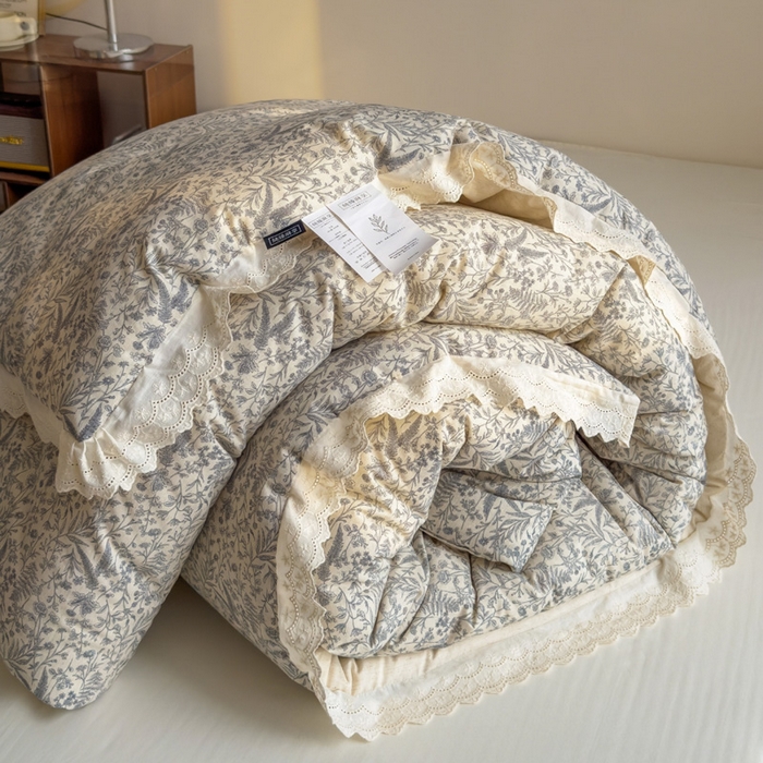 91家纺网 家纺一手货源 找家纺 米菲 2025新款棉麻大豆蛋白被子被芯 达米尼