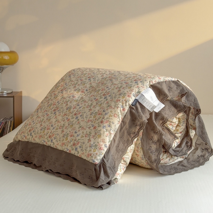 91家纺网 家纺一手货源 找家纺 米菲 2025新款棉麻大豆蛋白被子被芯 华尔兹