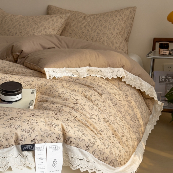 91家纺网 家纺一手货源 找家纺 米菲 2025新款棉麻大豆蛋白被子被芯 江南记忆