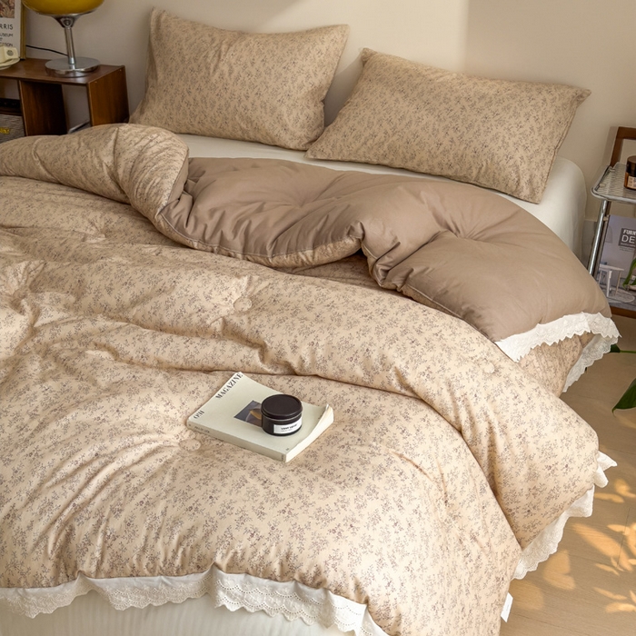 91家纺网 家纺一手货源 找家纺 米菲 2025新款棉麻大豆蛋白被子被芯 江南记忆