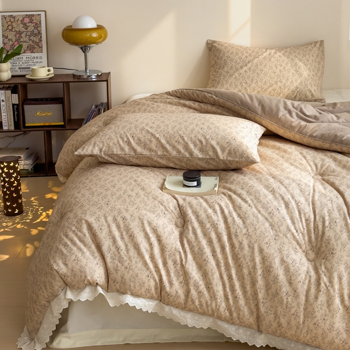 91家纺网 家纺一手货源 找家纺 米菲 2025新款棉麻大豆蛋白被子被芯 江南记忆