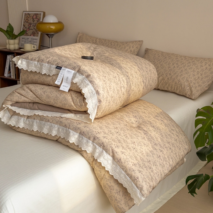 91家纺网 家纺一手货源 找家纺 米菲 2025新款棉麻大豆蛋白被子被芯 江南记忆