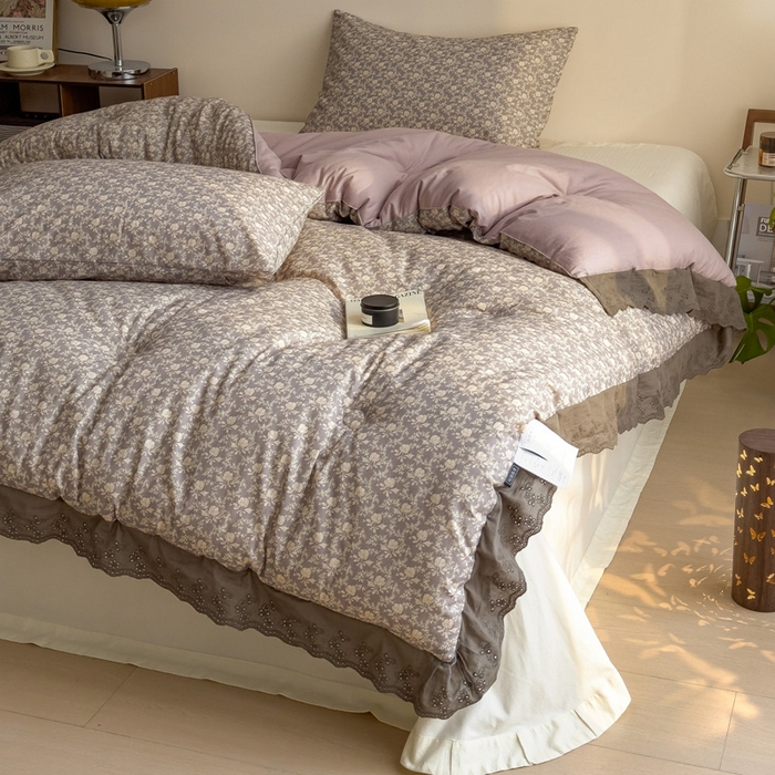 91家纺网 家纺一手货源 找家纺 米菲 2025新款棉麻大豆蛋白被子被芯 斯嘉丽