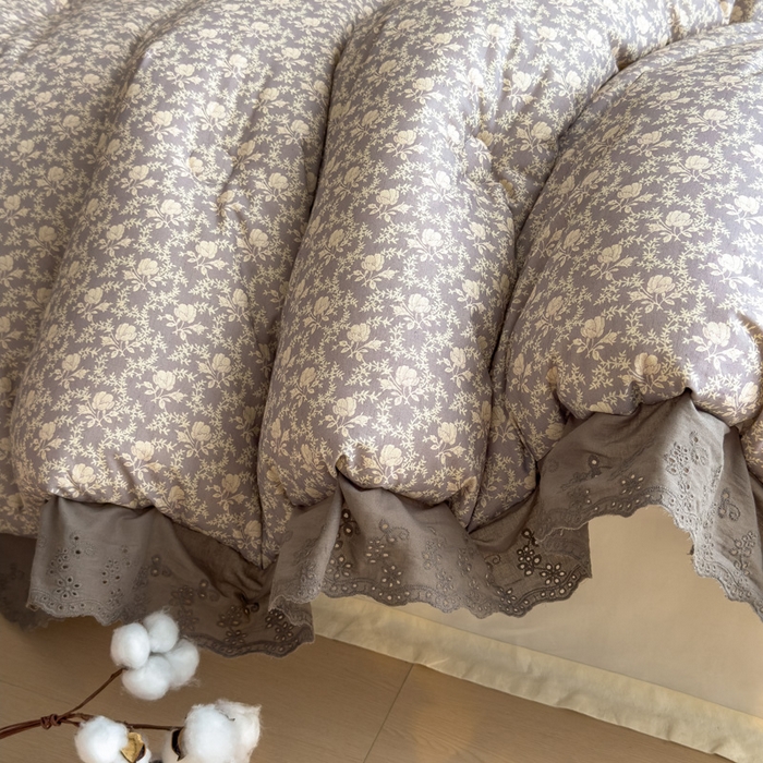 91家纺网 家纺一手货源 找家纺 米菲 2025新款棉麻大豆蛋白被子被芯 斯嘉丽