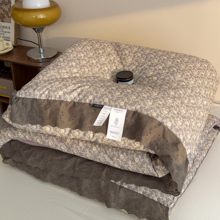 91家纺网 家纺一手货源 找家纺 米菲 2025新款棉麻大豆蛋白被子被芯 斯嘉丽