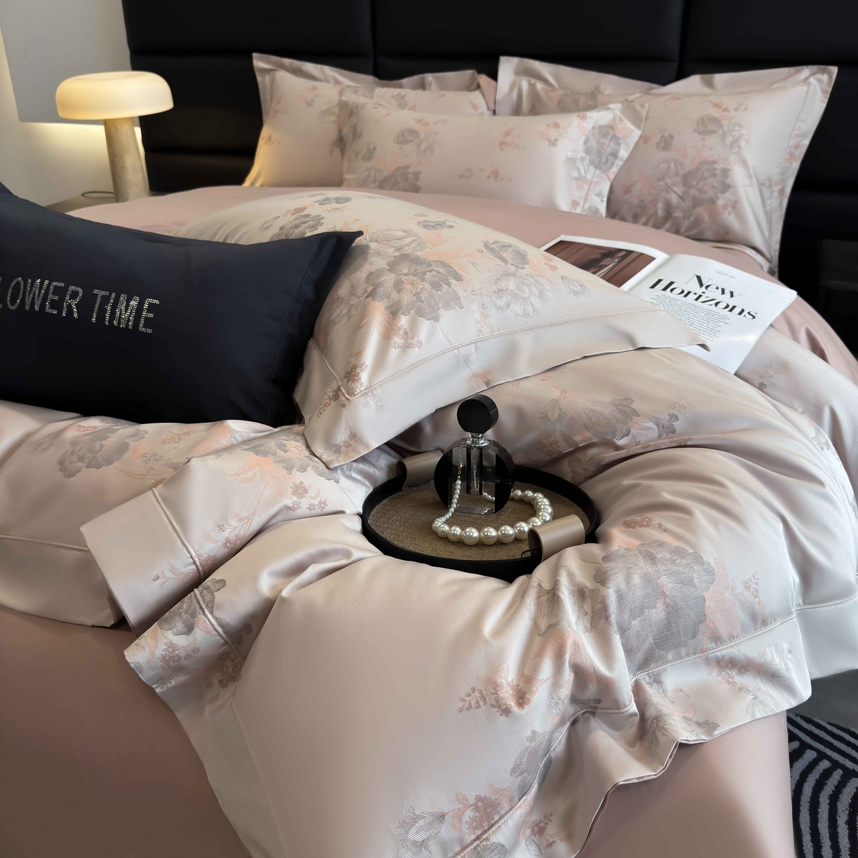 91家纺网 家纺一手货源 找家纺 （总）花时间 2025新款100支天丝棉提花四件套