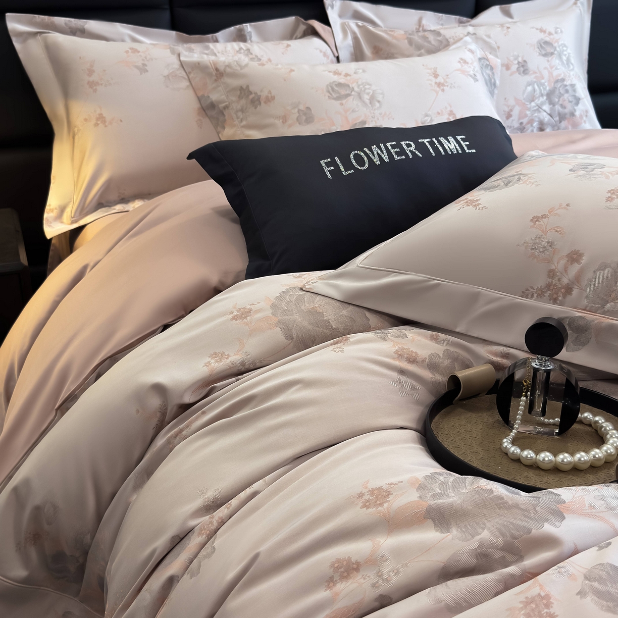 91家纺网 家纺一手货源 找家纺 （总）花时间 2025新款100支天丝棉提花四件套