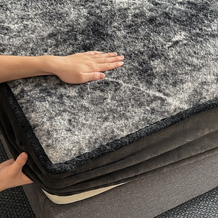 91家纺网 家纺一手货源 找家纺 极简 2025新款牛奶绒保暖单床笠 床笠单件 莉雅-蓝