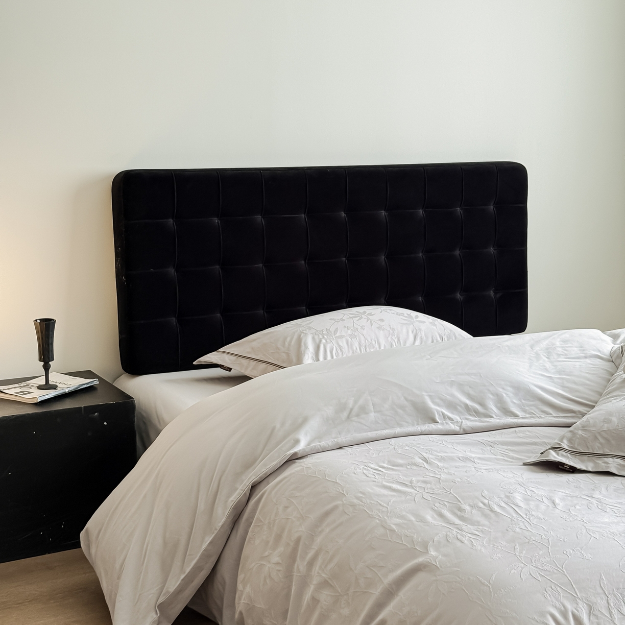 91家纺网 家纺一手货源 找家纺 于果 2025新款全棉纯棉亮面立体浮雕磨毛四件套 森语集-银灰